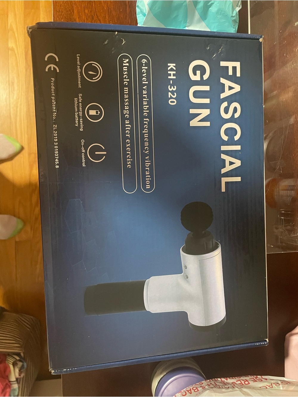 Fascial Gun KH-320 Percussion Massager - Blue Box